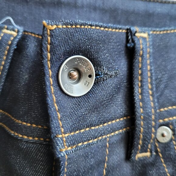 G-Star Raw Midge Saddle Mid Straight Jeans Dark Blue 27 - Picture 5 of 16